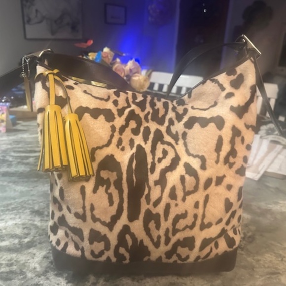 BRAND NEW COACH CHEETAH PONY PRINT BAG RARE FIND! - Picture 2 of 16